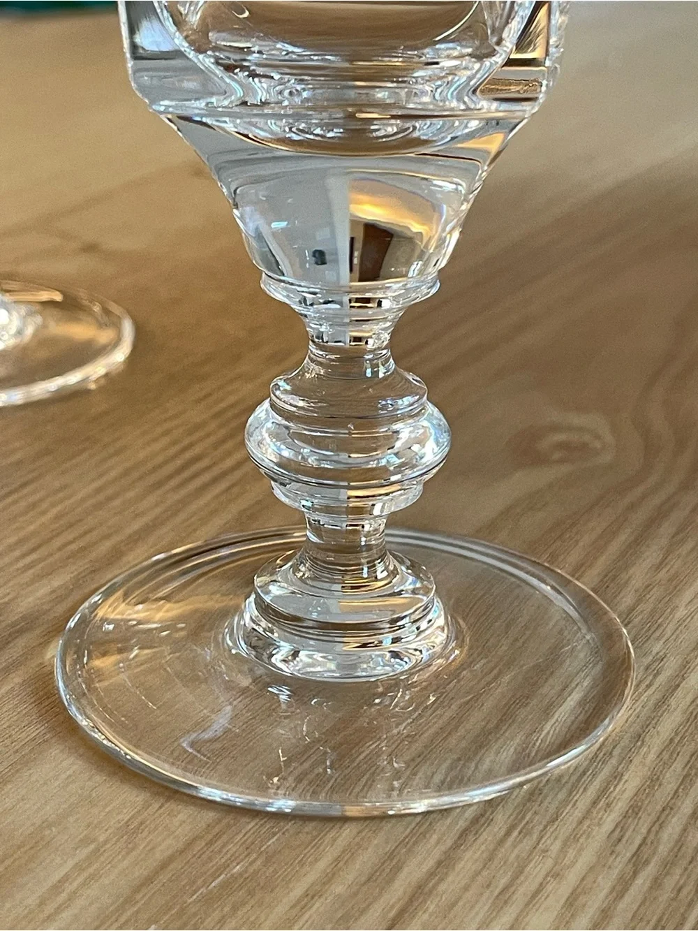 Williams Sonoma 7” Blown Glass Wine Glasses WMS9 Pattern Set of 6